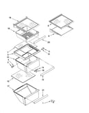 Refrigerator shelf parts