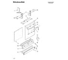 KitchenAid KUDK02CRBS4 door and panel parts diagram