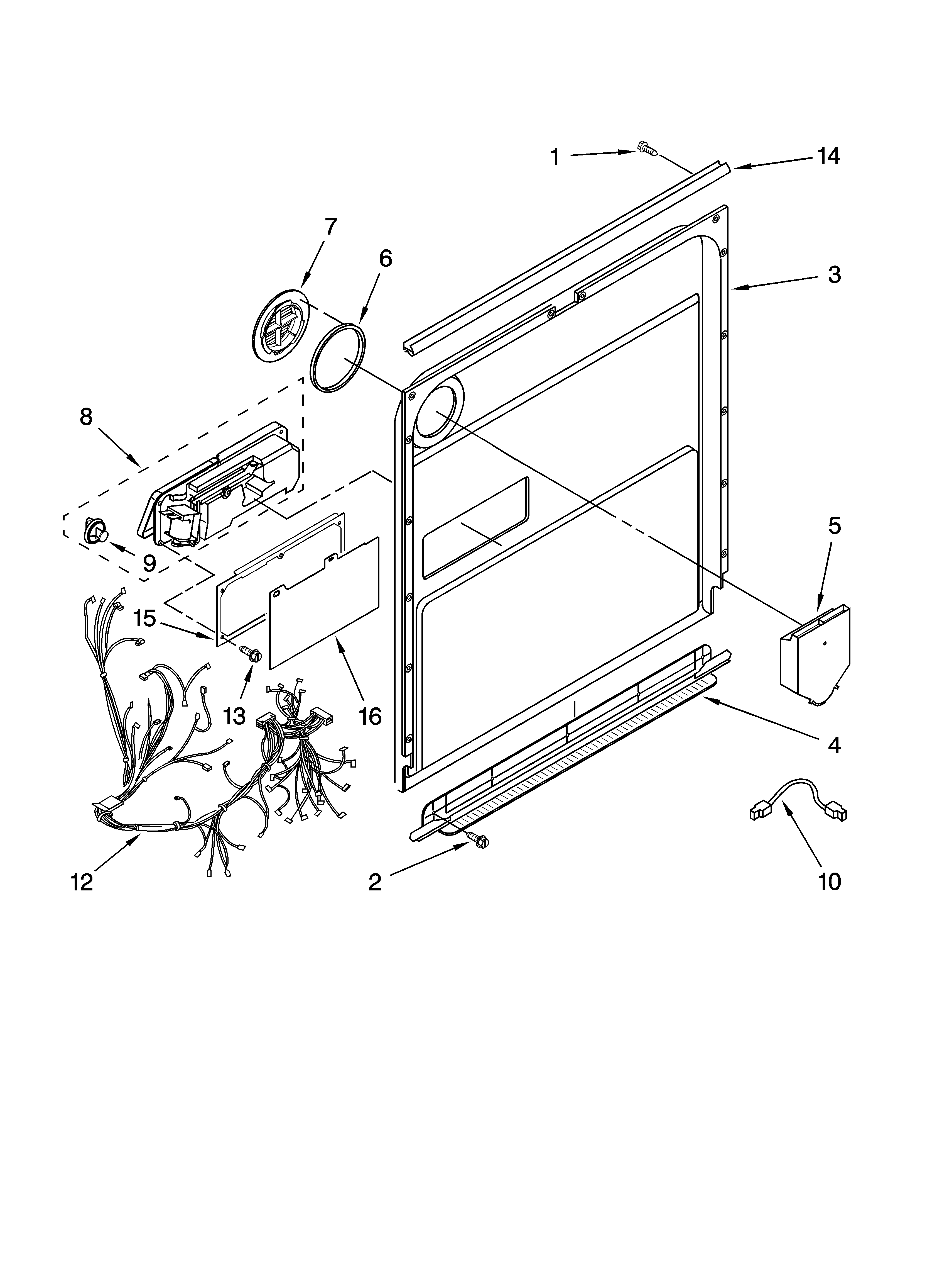Door and latch parts