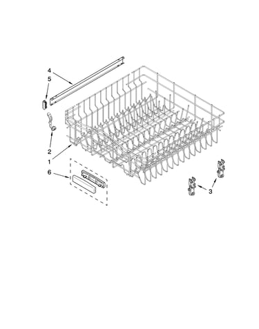 Upper rack and track parts