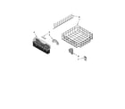 KitchenAid KUDK02CRWH4 lower rack parts, optional parts (not included) diagram