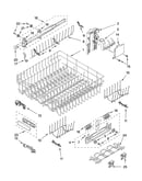 Upper rack and track parts