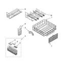 Lower rack parts, optional parts (not included)