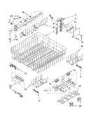 Upper rack and track parts