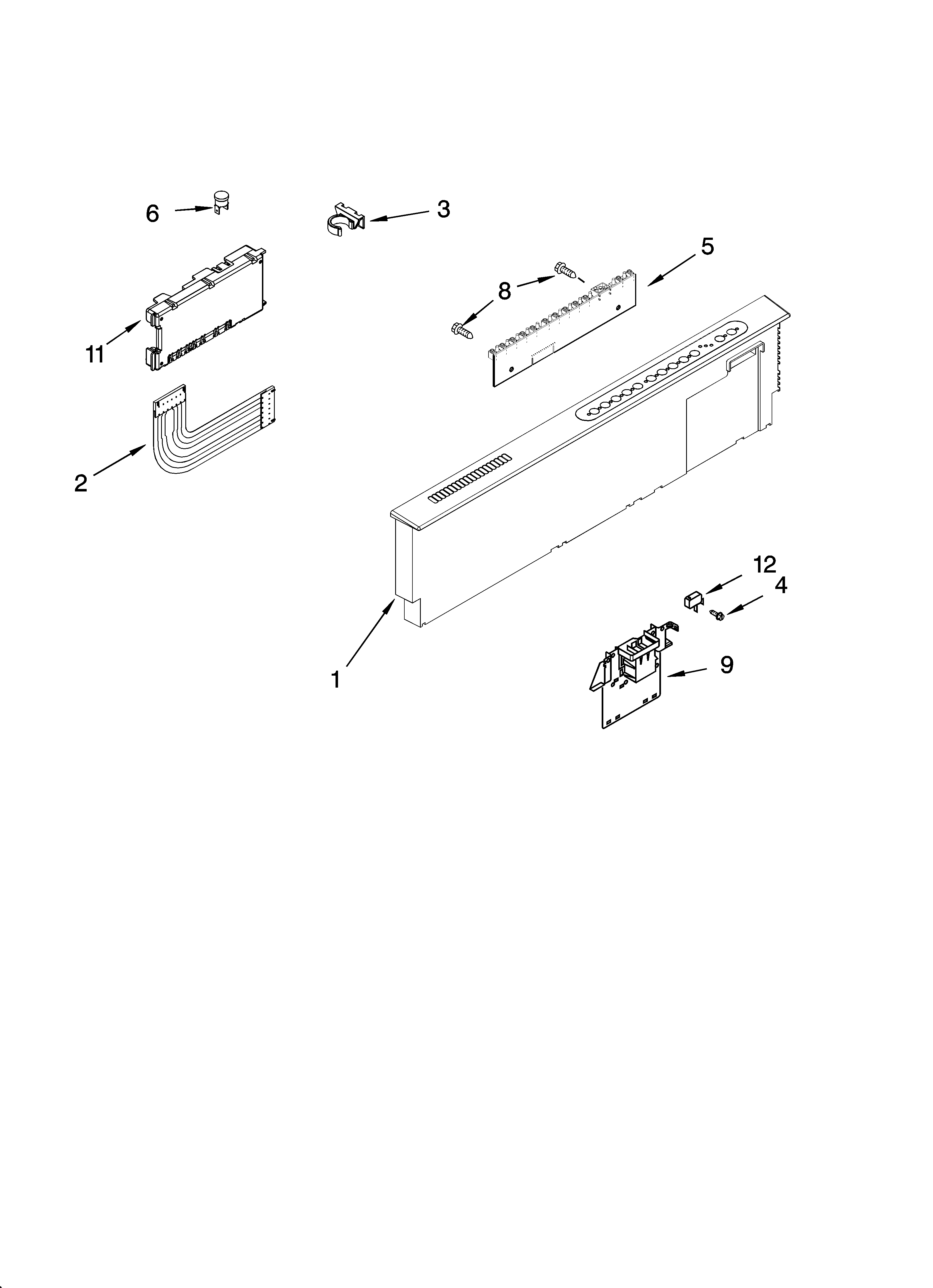 Control panel parts