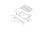 Whirlpool RF212PXSQ1 drawer & broiler parts diagram