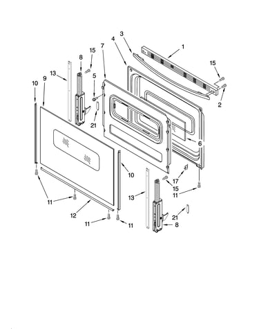 Door parts, optional parts (not included)