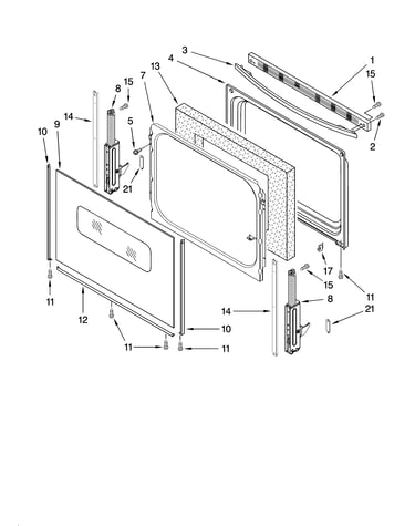 Door parts, optional parts (not included)