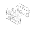 Whirlpool RF261PXSW1 control panel parts diagram