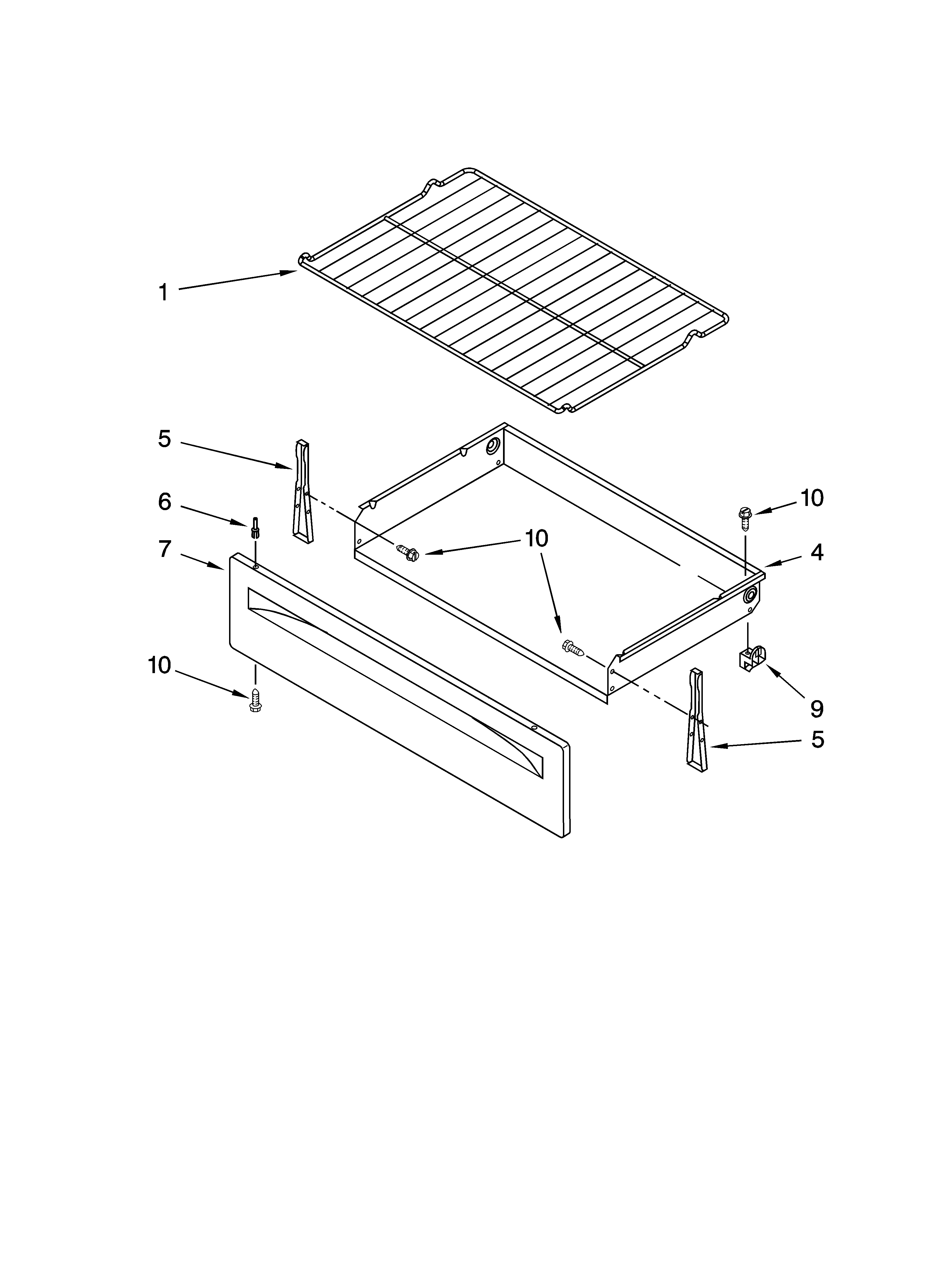 Drawer & broiler parts