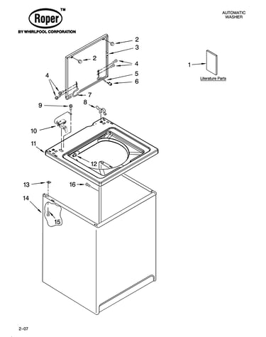 Top and cabinet parts