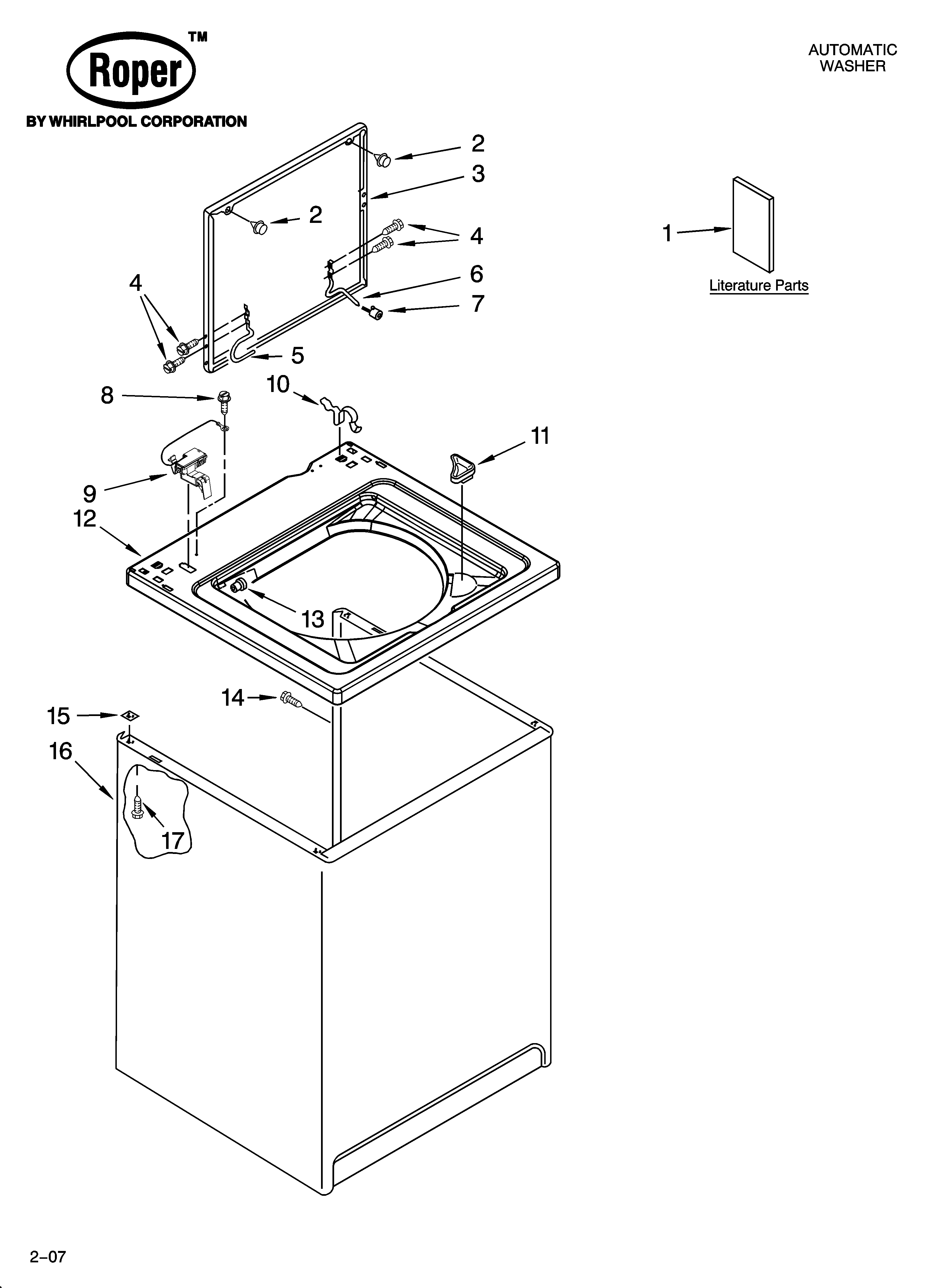 Top and cabinet parts