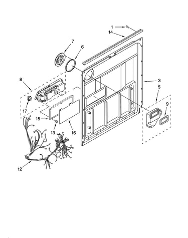 Door and latch parts