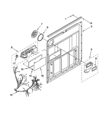 Door and latch parts