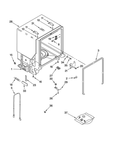 Tub and frame parts