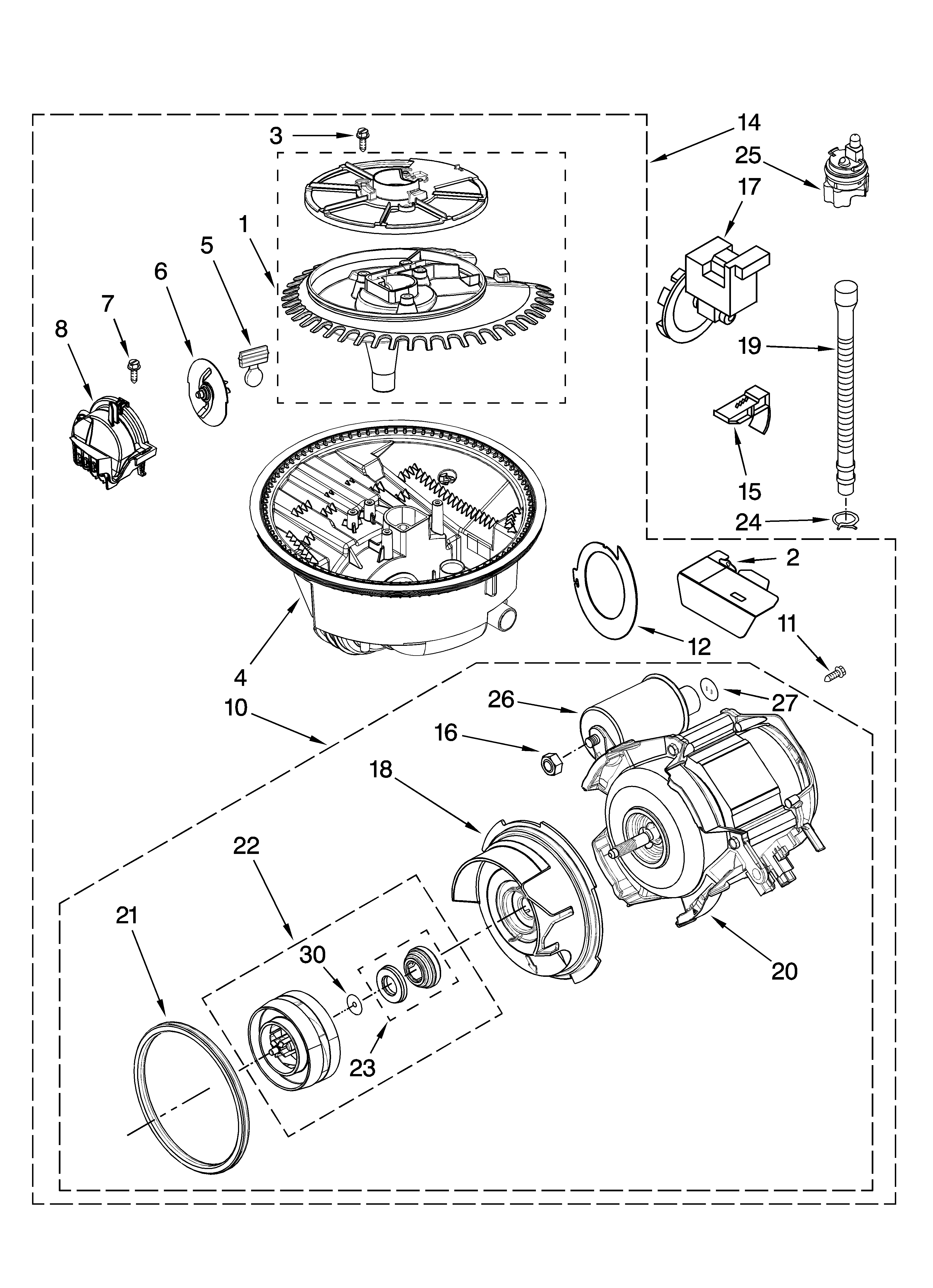 Pump and motor parts