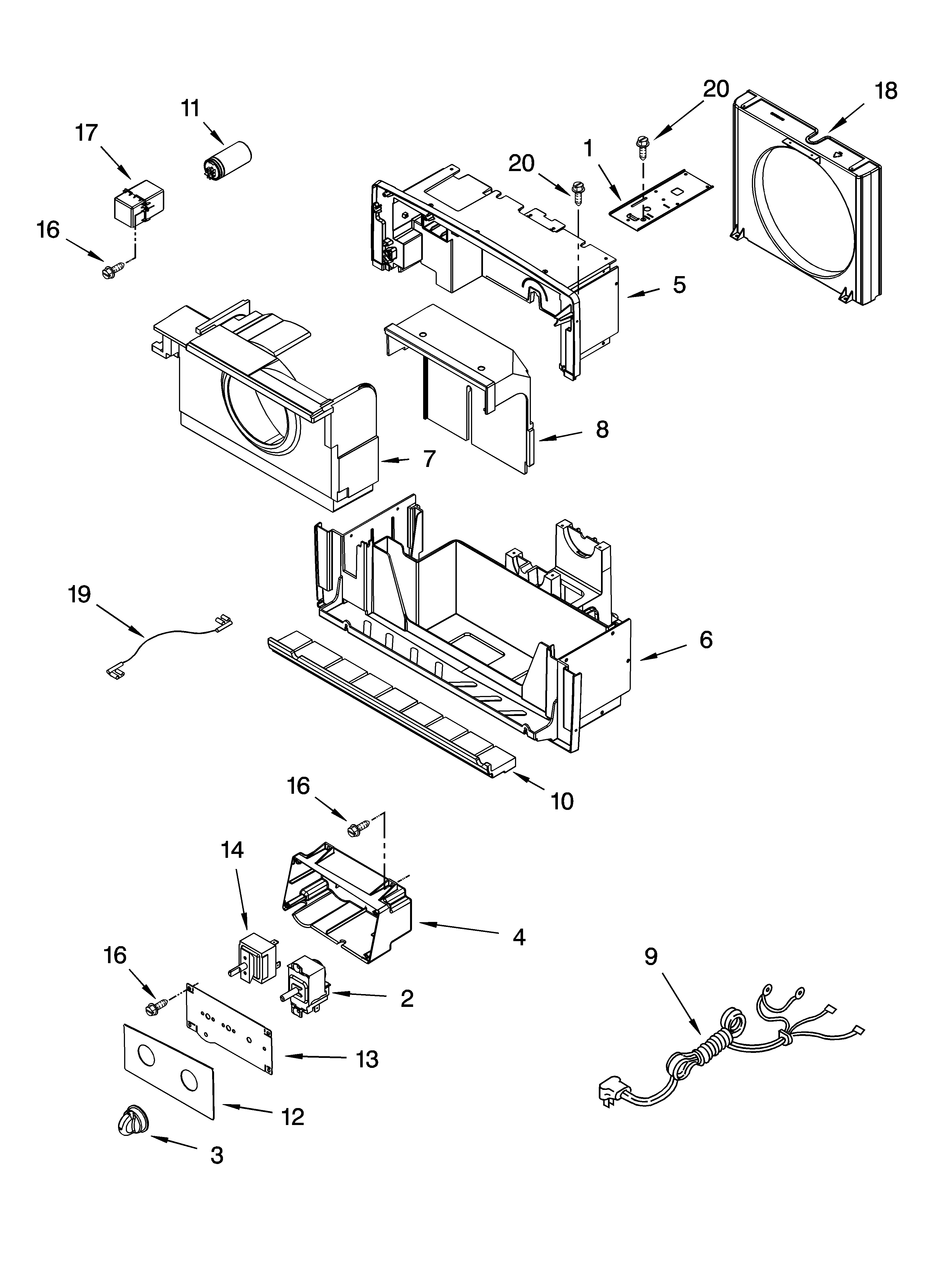 Air flow and control parts