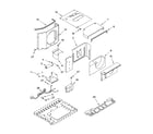 Whirlpool YACQ082XK1 air flow and control parts diagram
