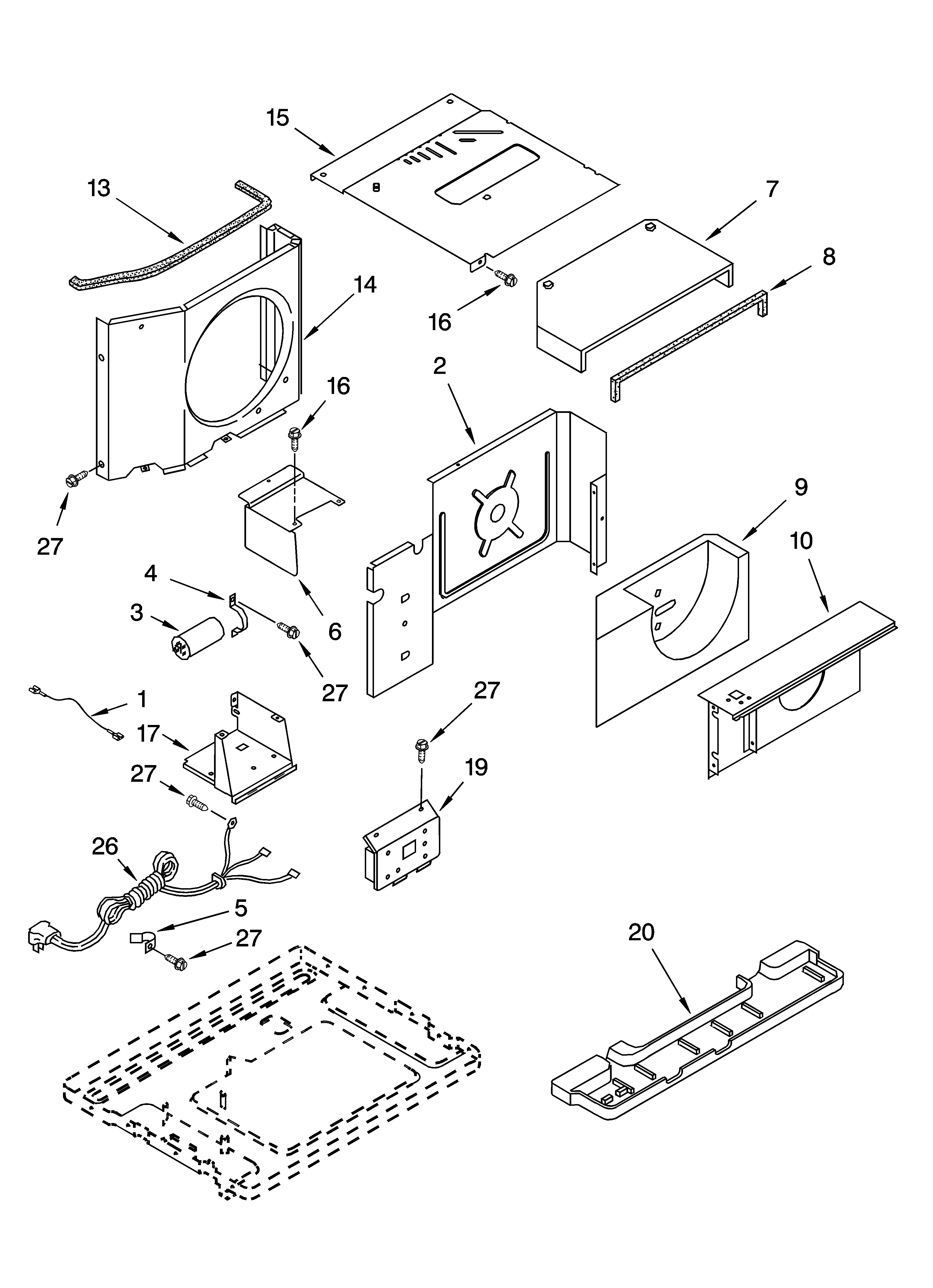 Air flow and control parts