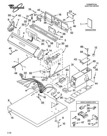 Top and console parts