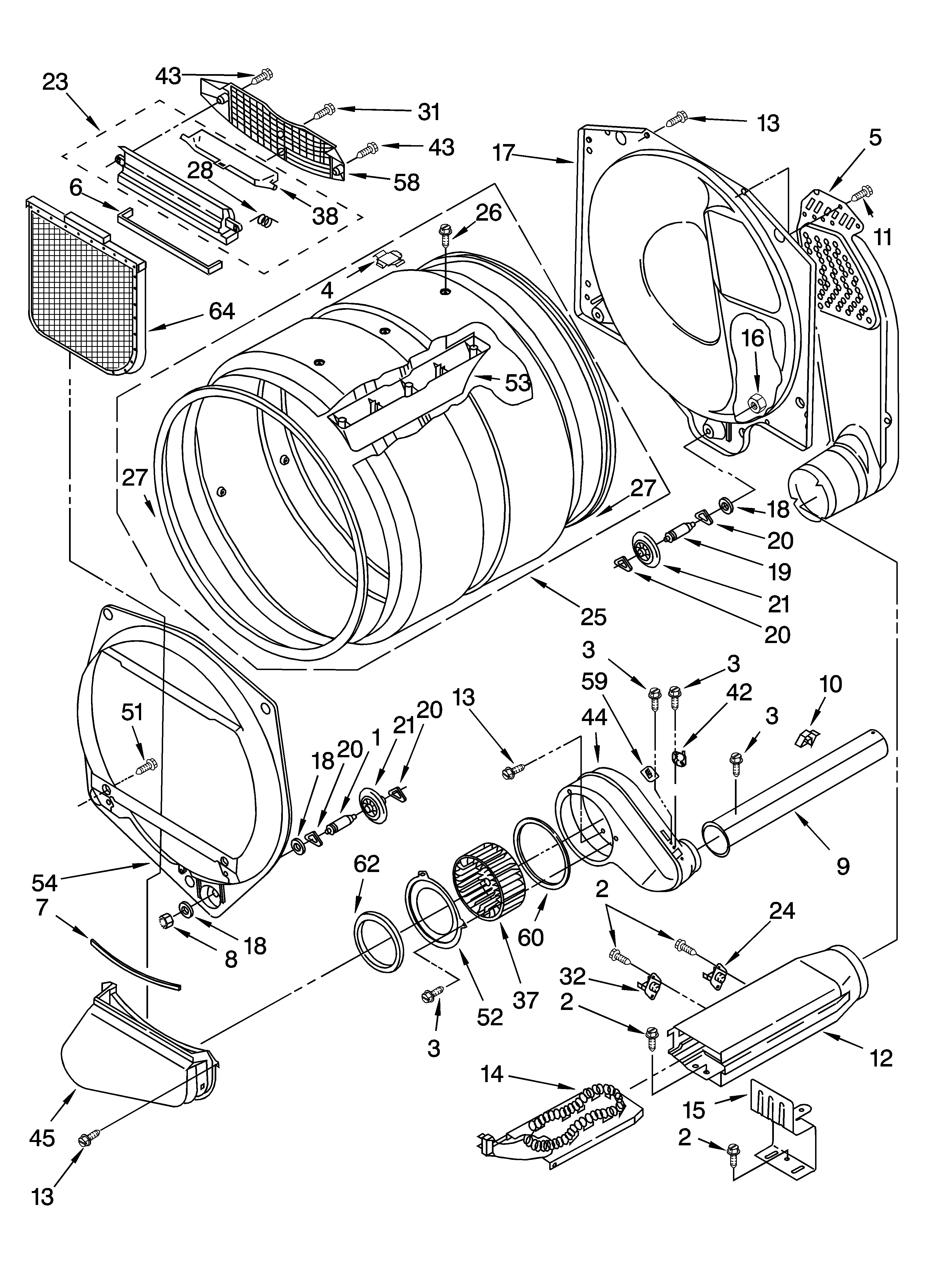 Bulkhead parts, optional parts (not included)