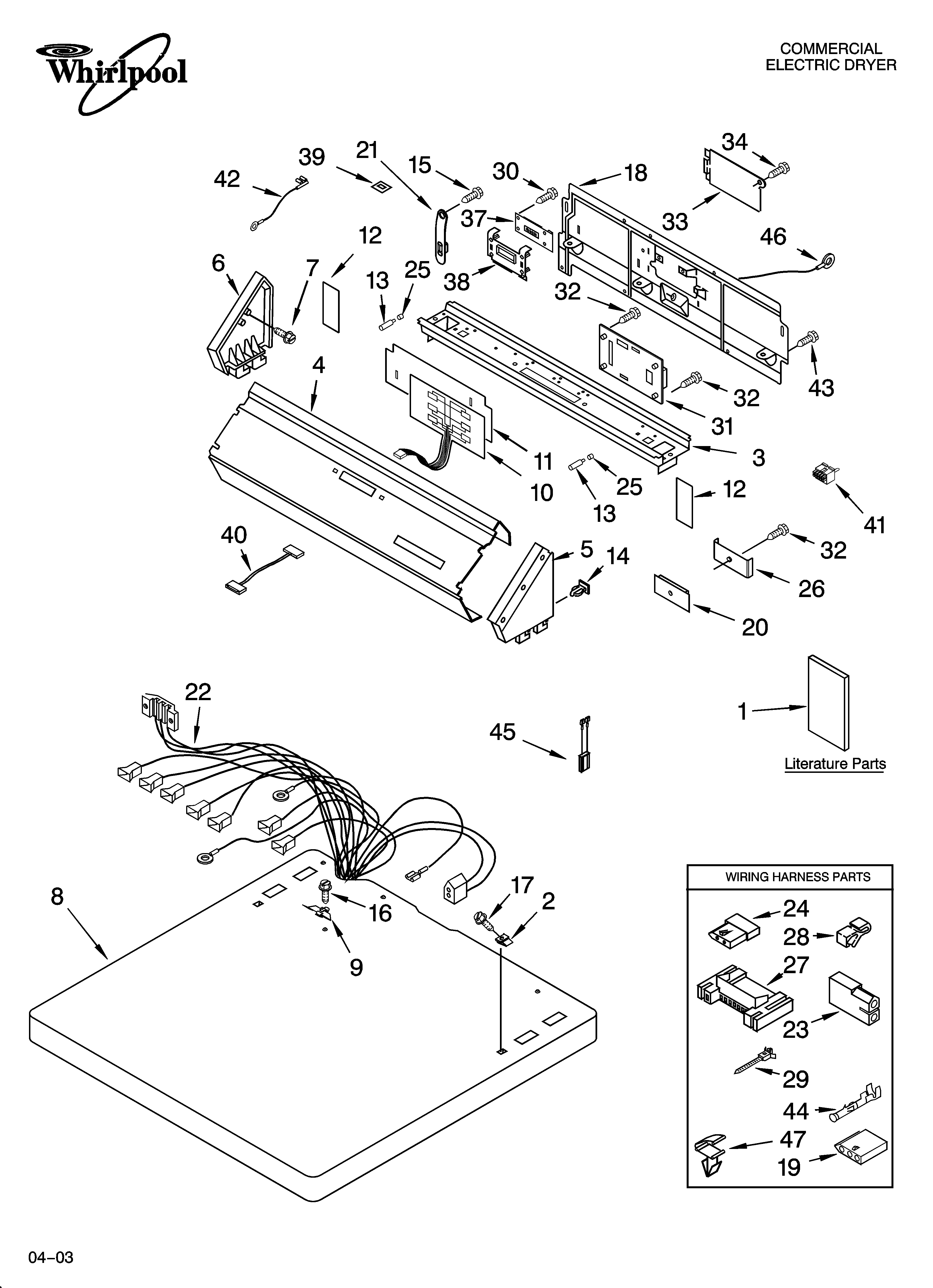 Top and console parts