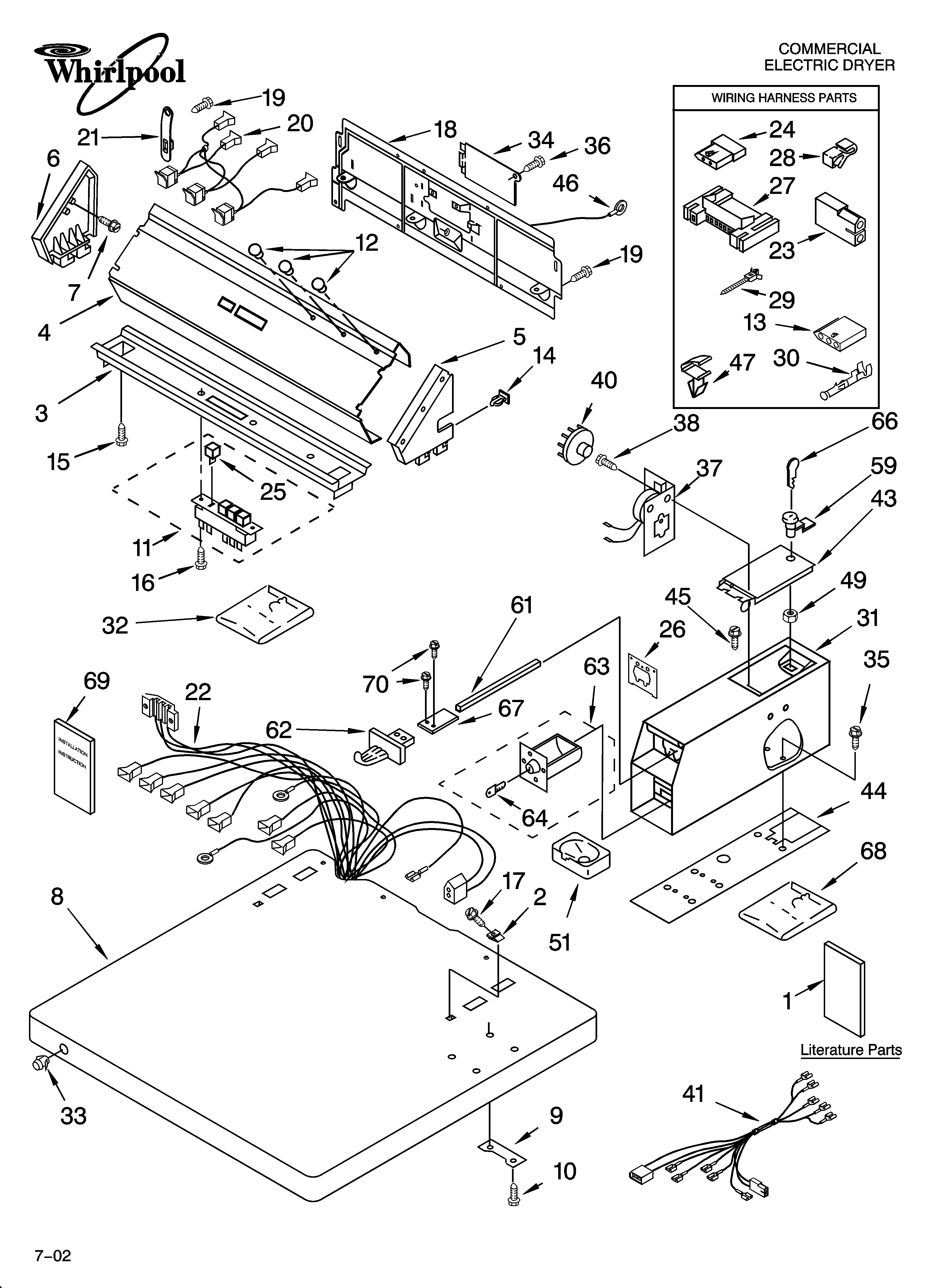 Top and console parts