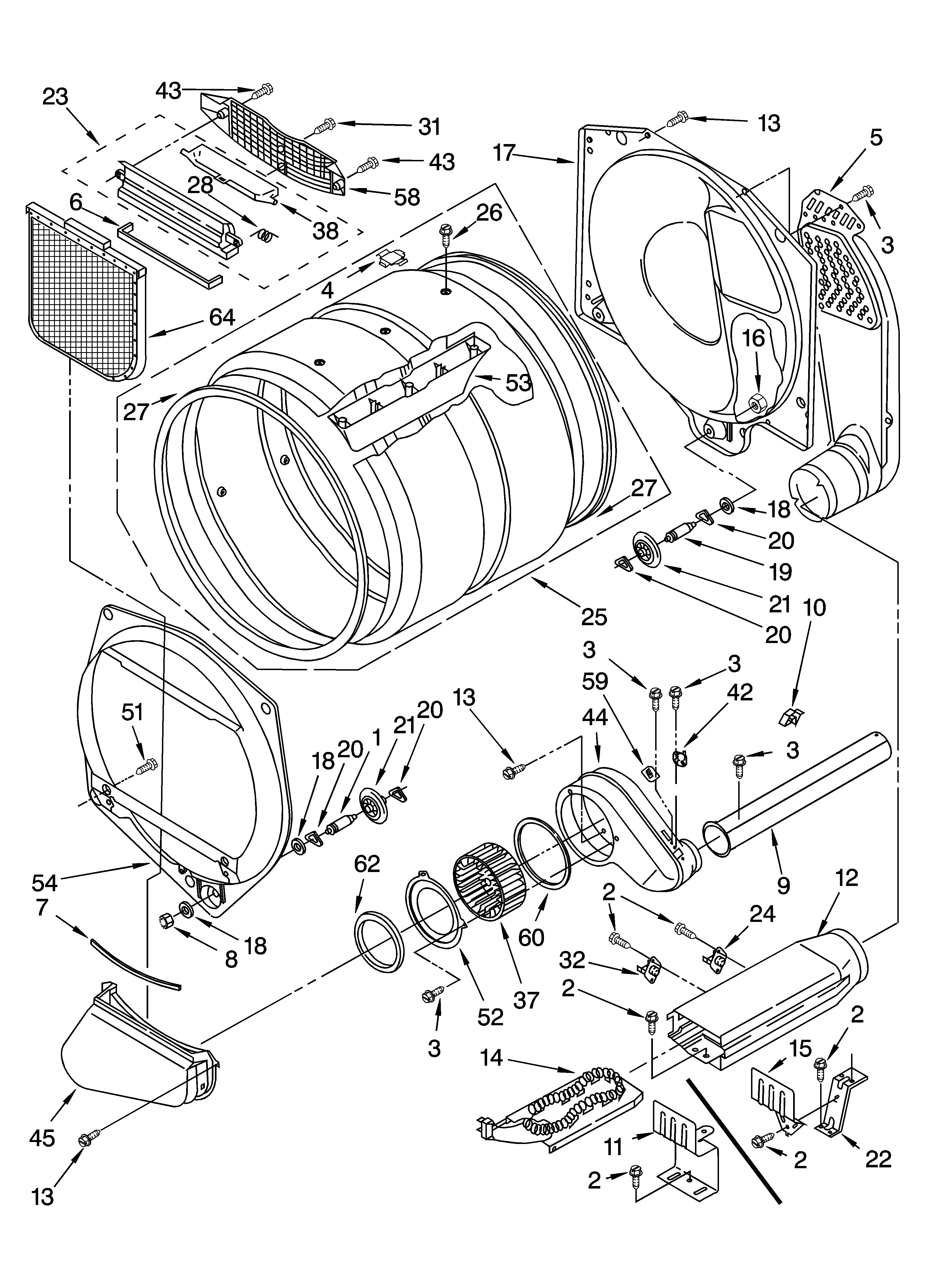 Bulkhead parts, optional parts (not included)