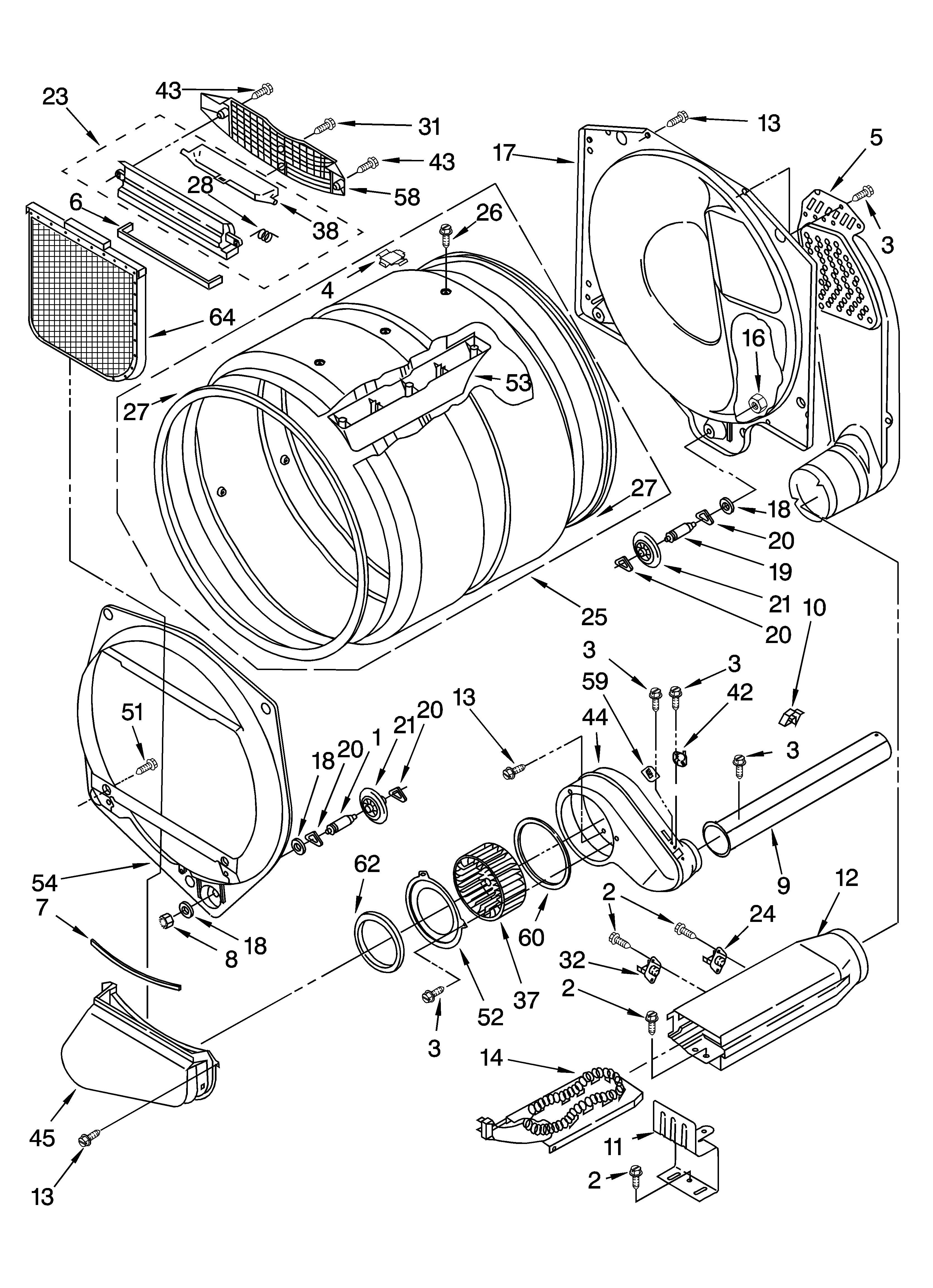 Bulkhead parts, optional parts (not included)