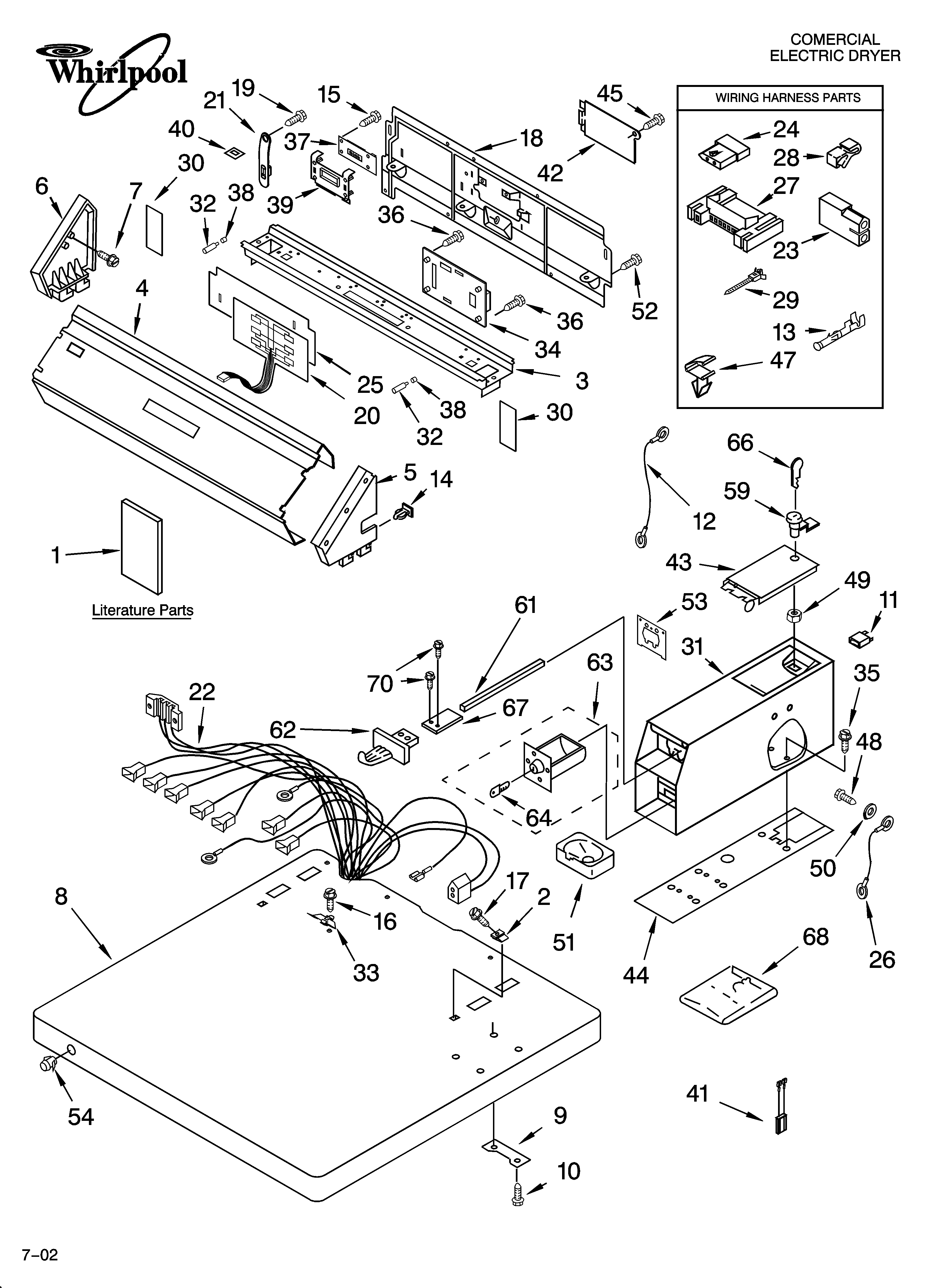 Top and console parts