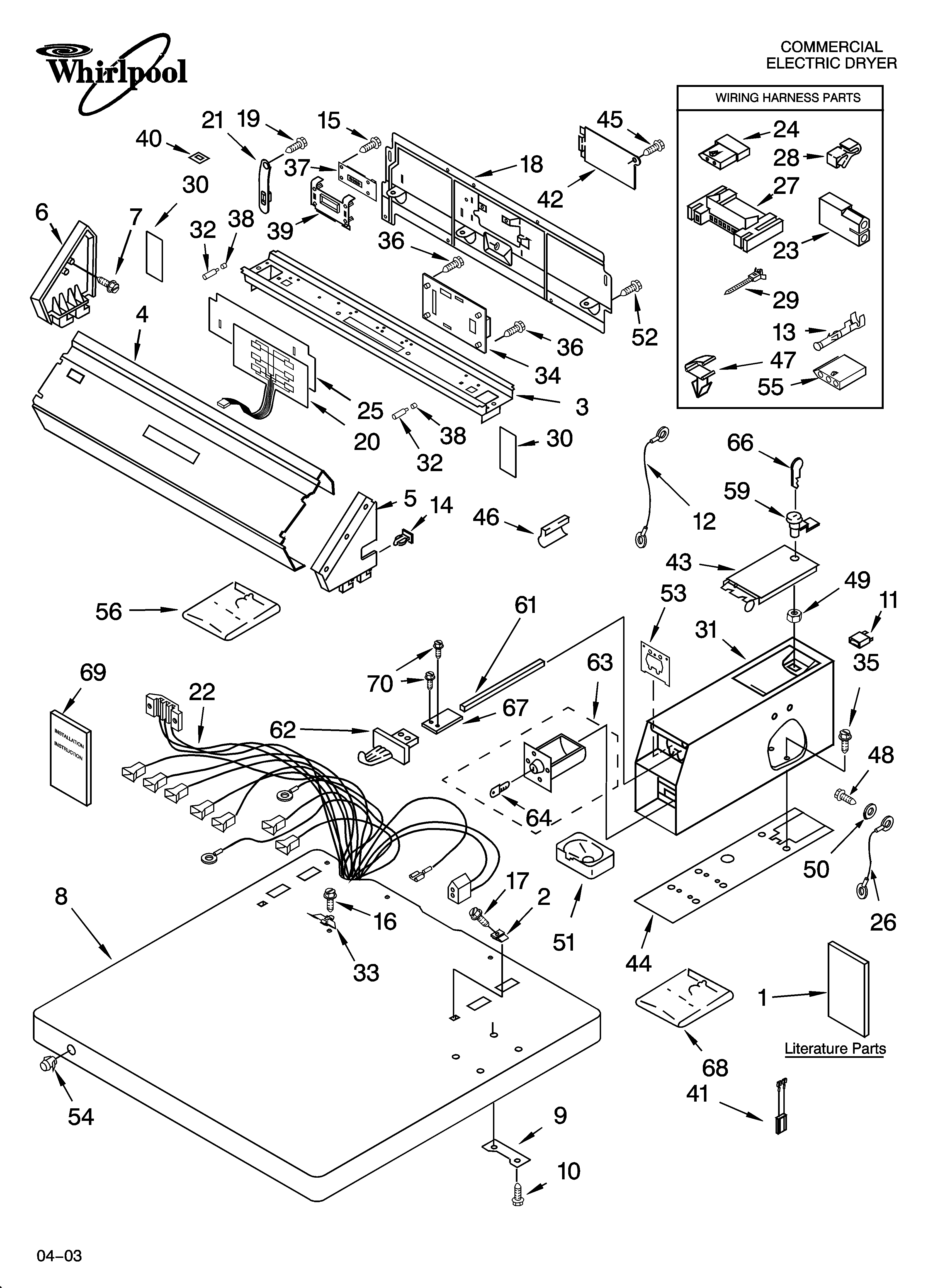 Top and console parts