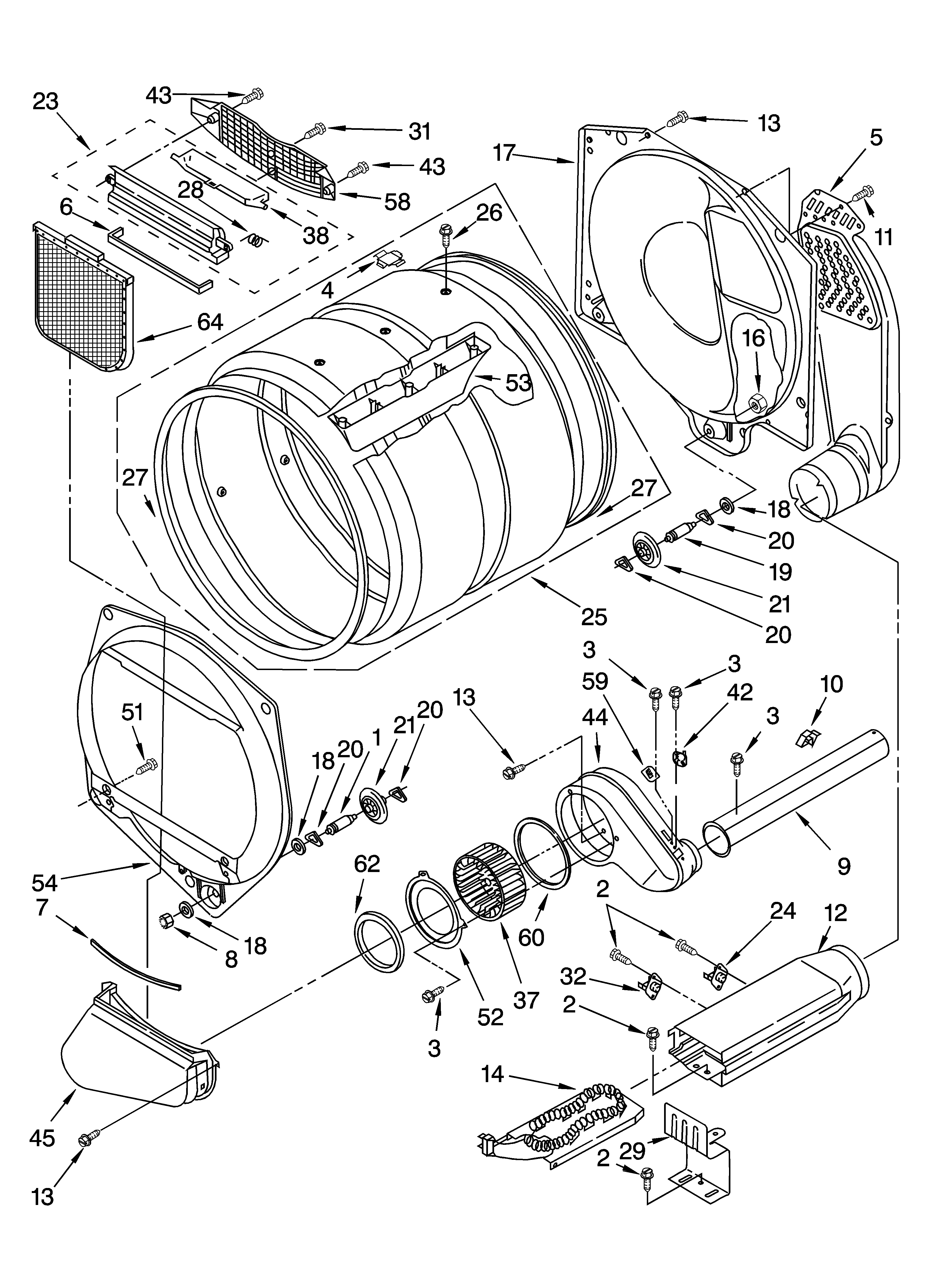 Bulkhead parts, optional parts (not included)
