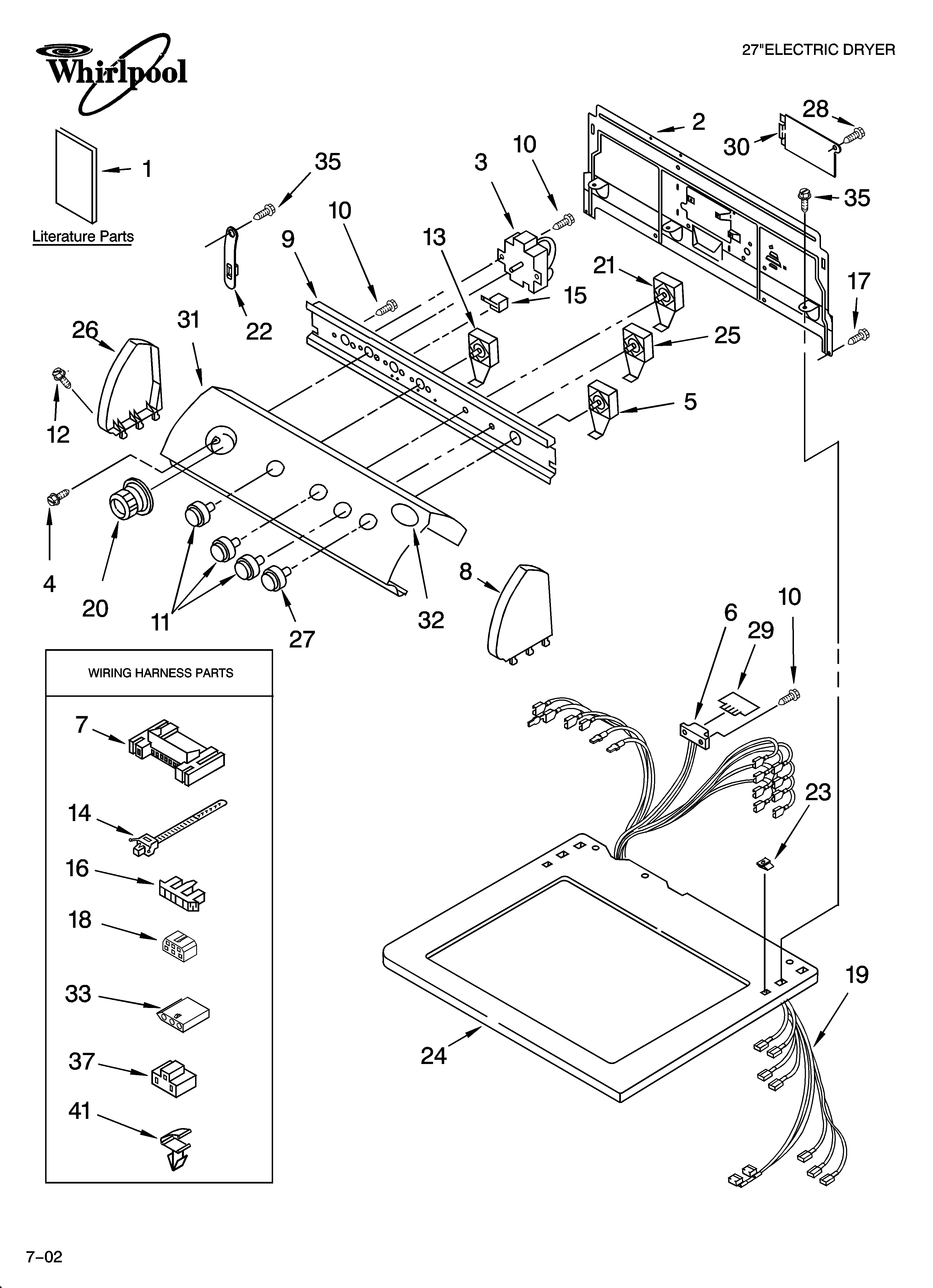 Top and console parts