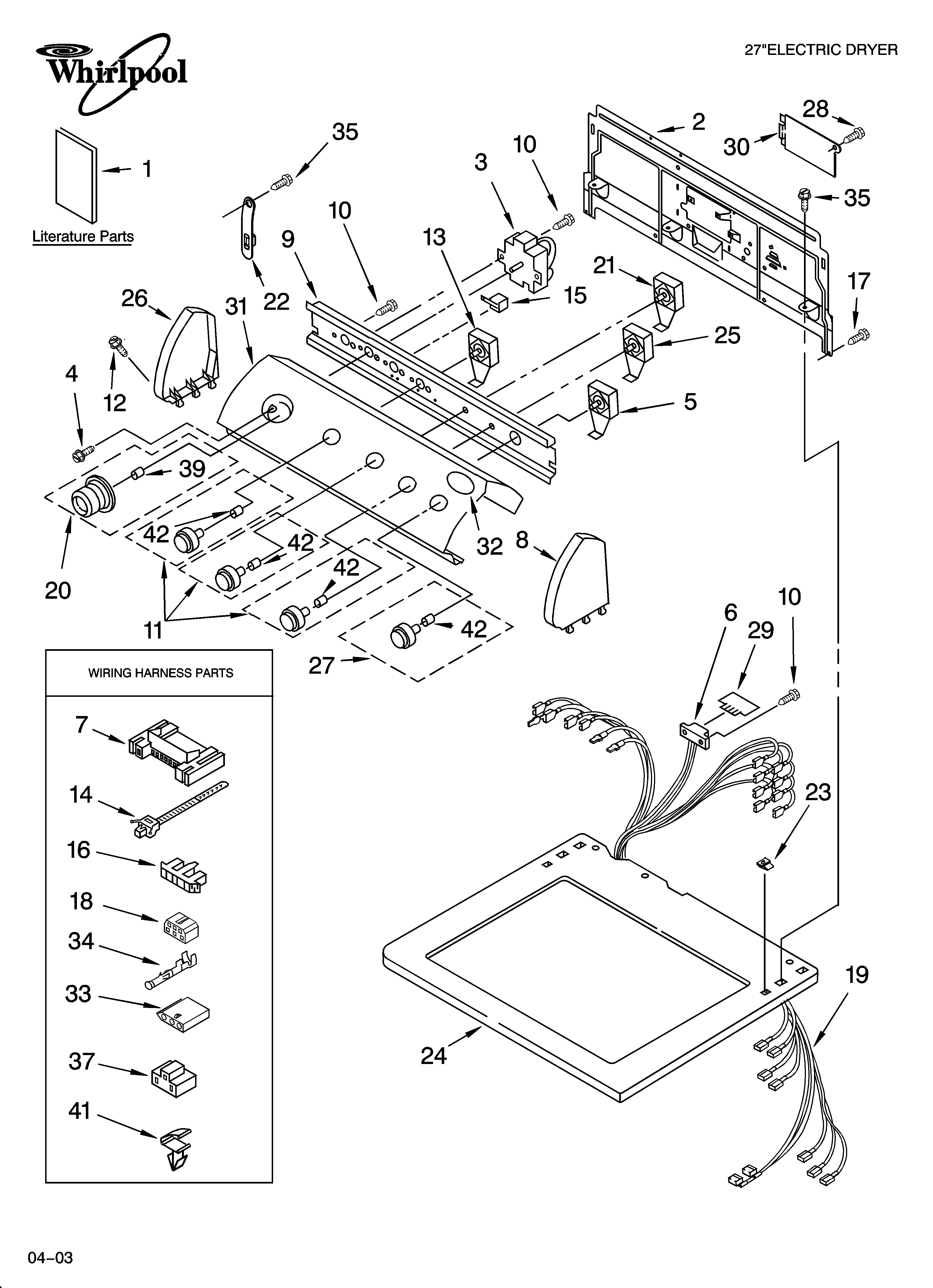 Top and console parts