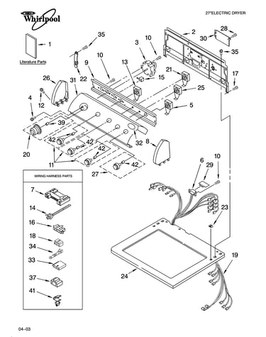 Top and console parts