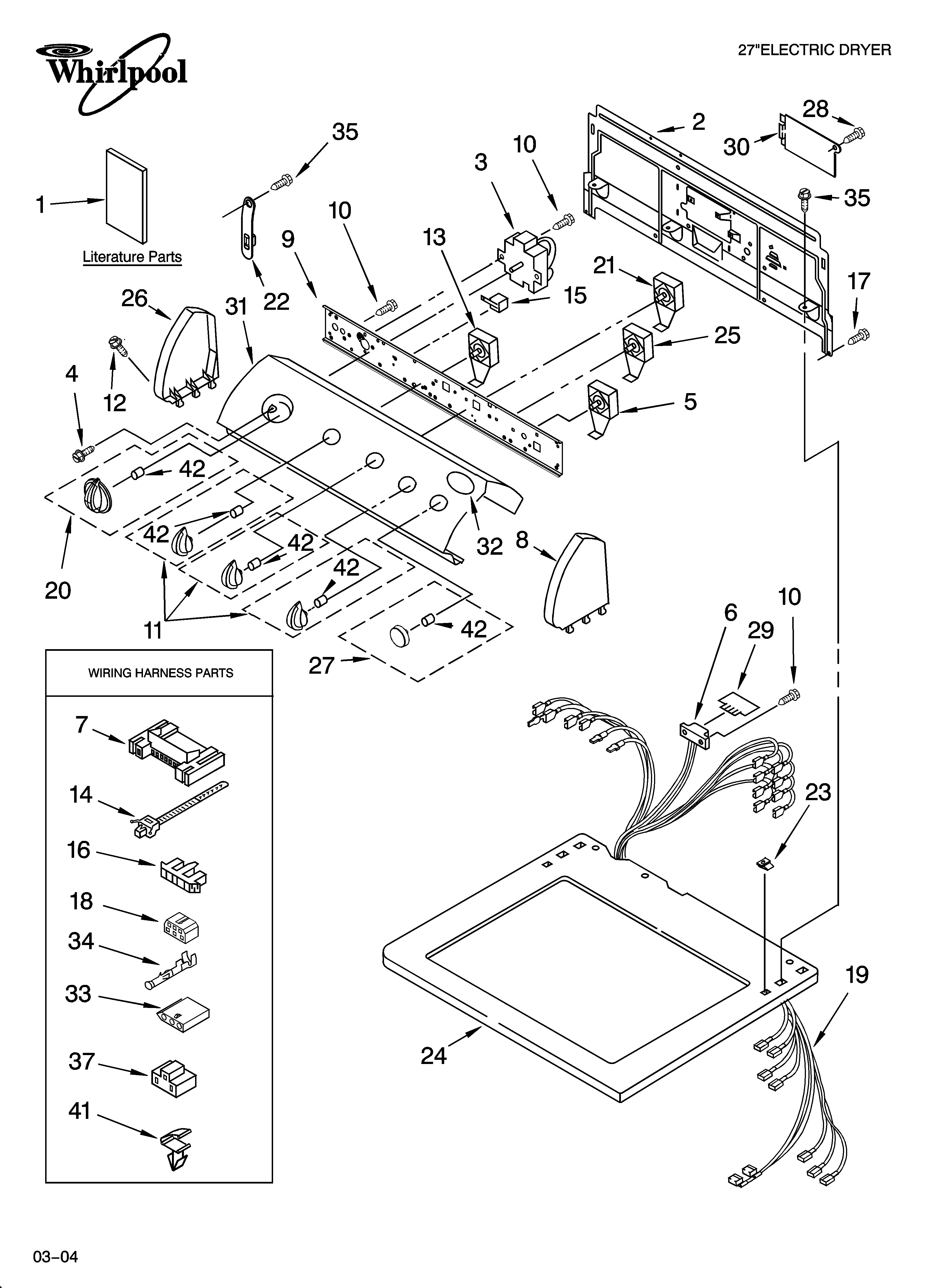Top and console parts