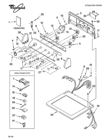 Top and console parts