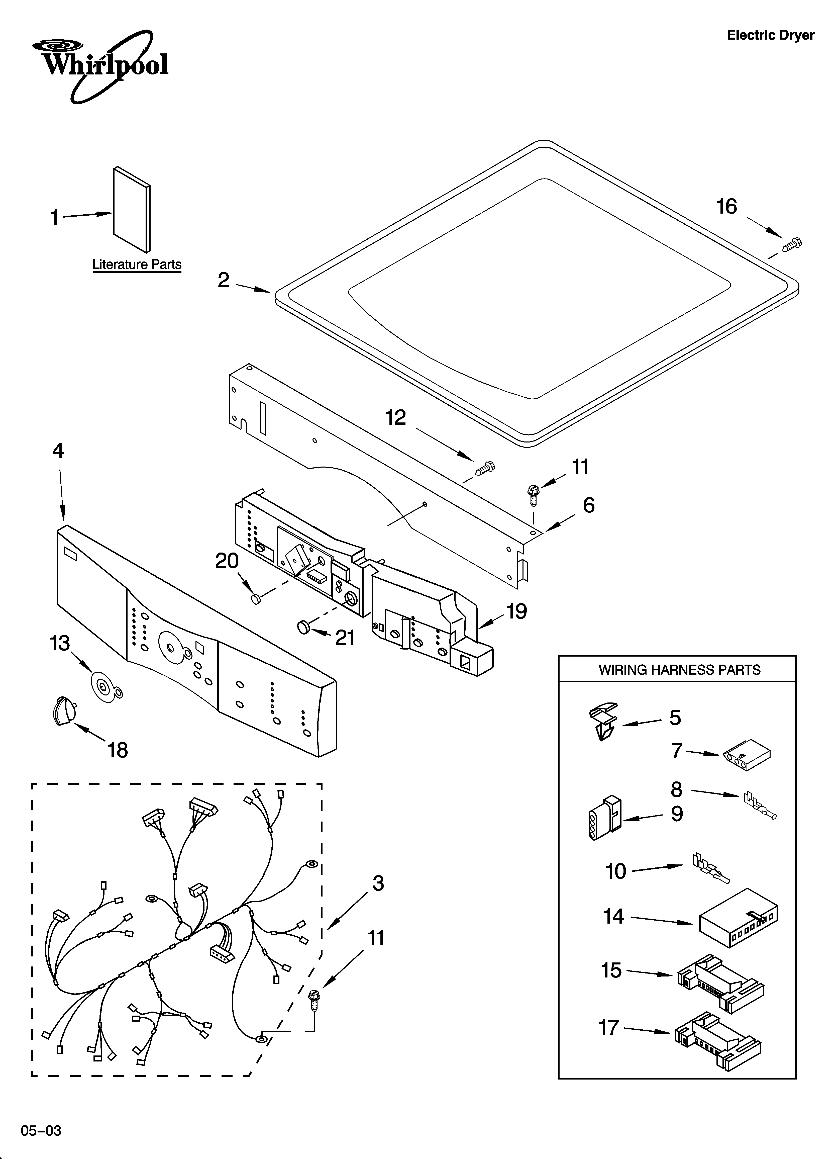 Top and console parts