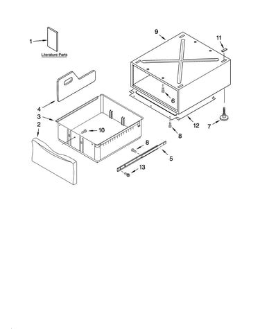 Pedestal parts (not included)