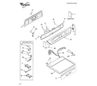 Whirlpool YGEW9868KL0 top and console parts diagram
