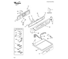 Whirlpool YGEW9868KL1 top and console parts diagram