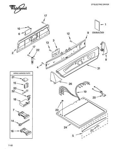 Top and console parts