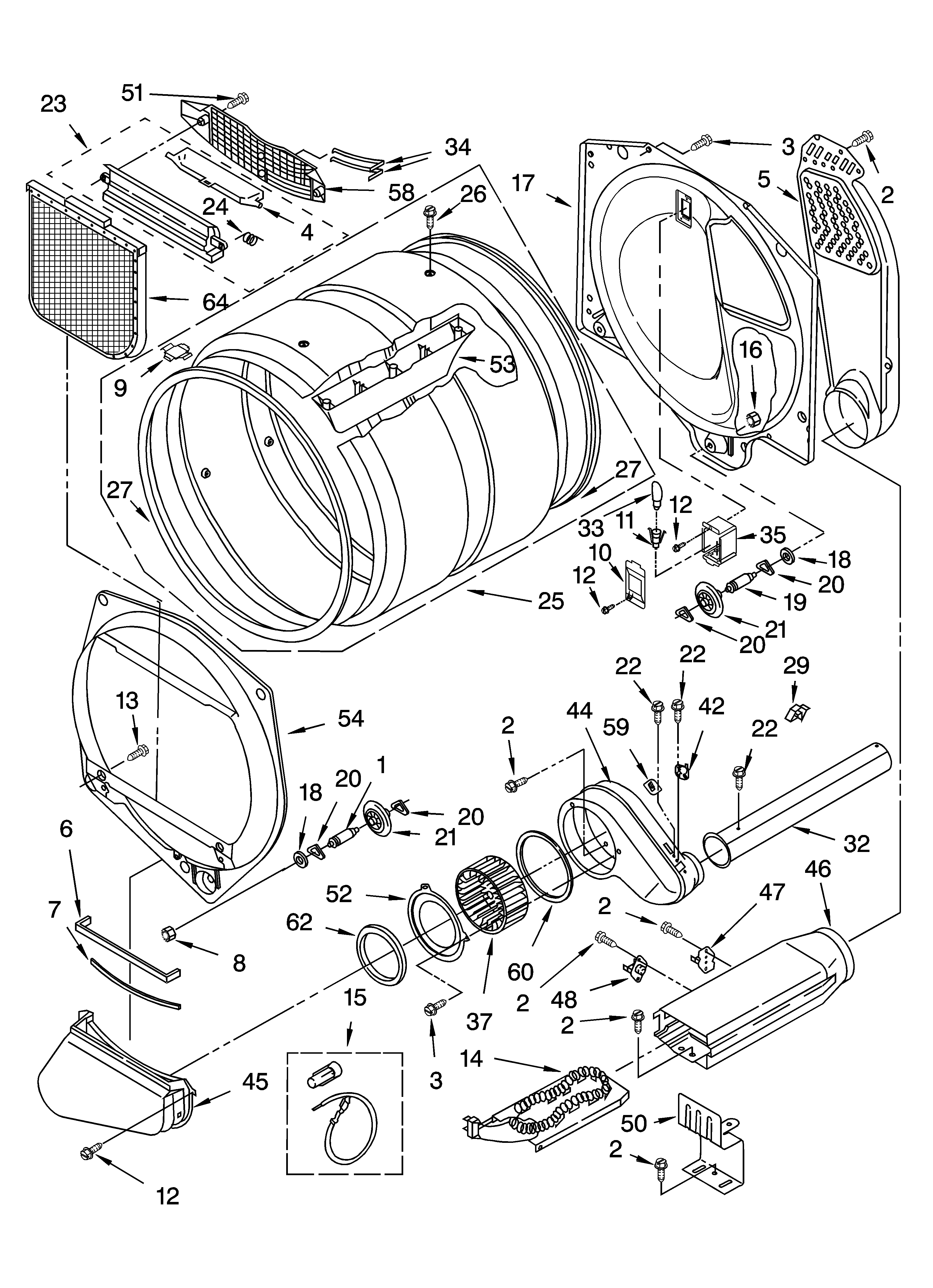 Bulkhead parts, optional parts (not included)