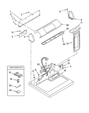 Top and console parts