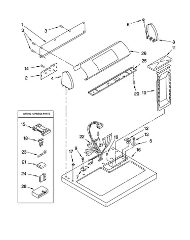 Top and console parts