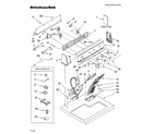 KitchenAid YKEYS710LQ0 top and console parts diagram