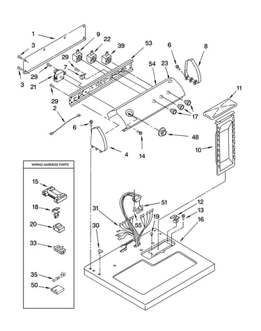 Top and console parts