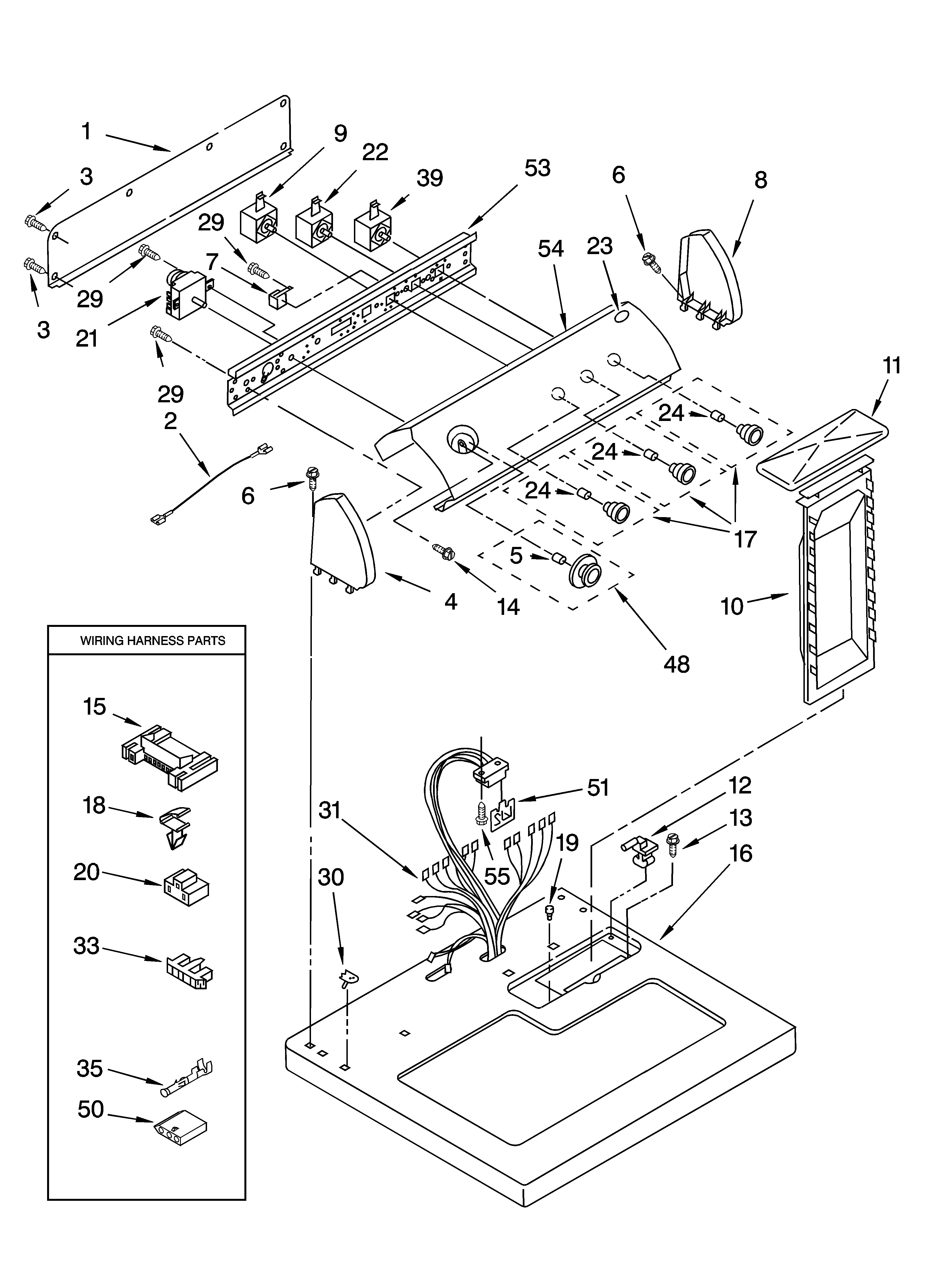 TOP AND CONSOLE PARTS