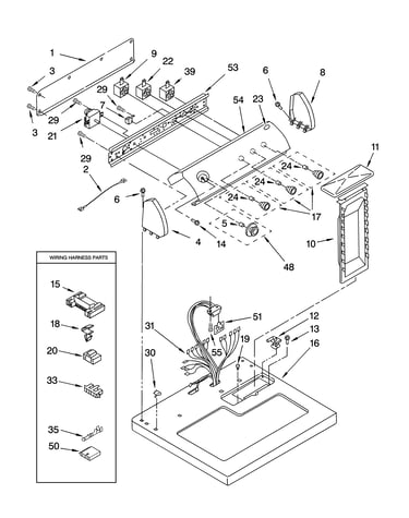 Top and console parts