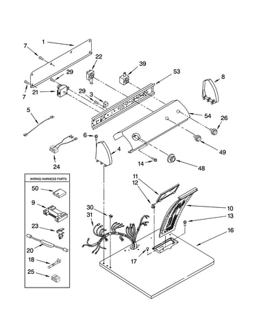Top and console parts